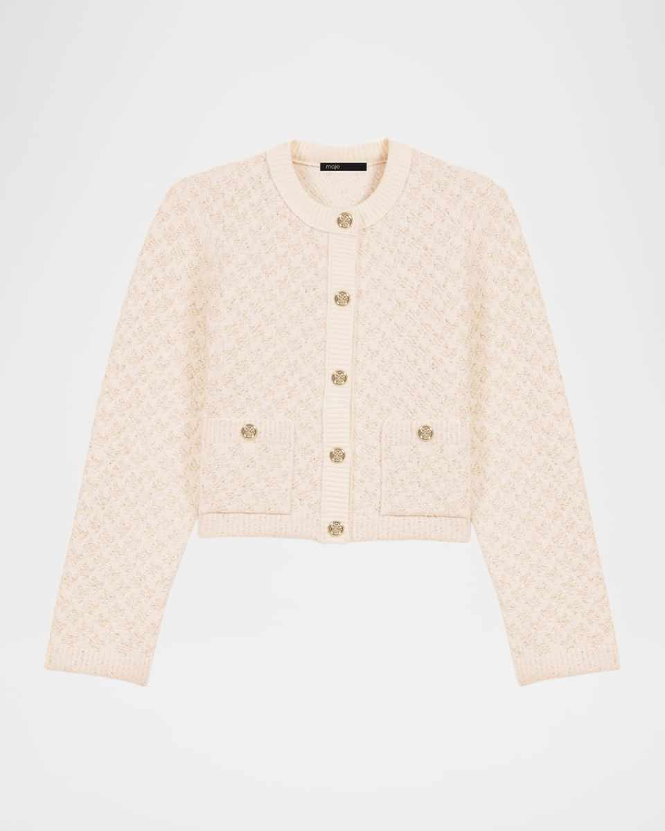 Musselina Cropped Cardigan